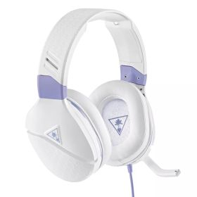 Recon Spark Wired Gaming Headset for Nintendo Switch/Xbox One/Series X|S/PlayStation 4/5 - White/Purple