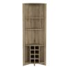 Corner Bar Cabinet Castle, Living Room, Aged Oak