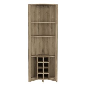 Corner Bar Cabinet Castle, Living Room, Aged Oak