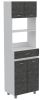 Microwave Cabinet Madison, Kitchen, White / Smokey Oak