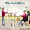 Electric Height Adjustable Standing Desk,Sit to Stand Ergonomic Computer Desk,Yellow,63'' x 24"