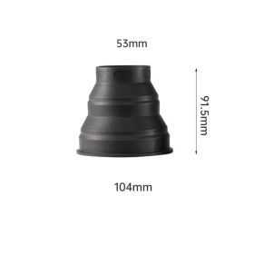 Photography Silicone Lens Mask SLR Mobile Phone (Option: S 53to67mm)