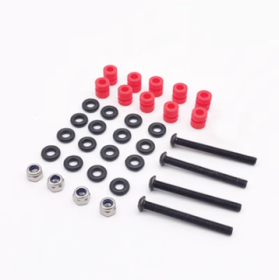 Flying Tower Screw Pack Fittings M3 Silicone Shock Absorber Column (Option: M3 30mm Red)