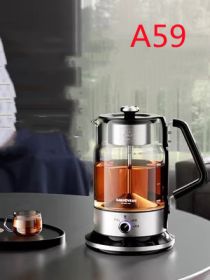 Glass Tea Maker Electric Steam Spray Tea Brewing Pot (Option: A59 Black)