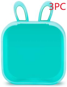 Mini Photo Portable Printer Silicone Case (Option: Rabbit ears green 3PC)