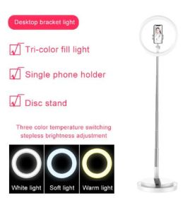 Selfie Ring Light LED Portable For Youtube Vlog Live Photo (Color: White)