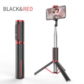 Phone selfie stick (Option: Black Red)