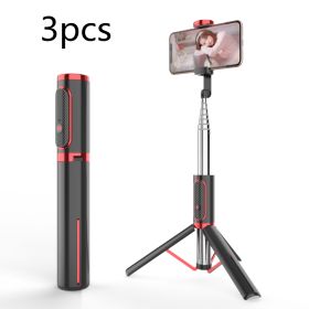 Phone selfie stick (Option: Black red 3pcs)