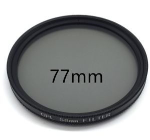 SLR Camera Lens filter  CPL Polarizer (Option: 77mm)