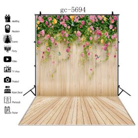 Export Photography Background Board Christmas Day Scene Layout Photo Studio 3D Wedding Background Wood Grain Plank (Option: F-150x210cm)