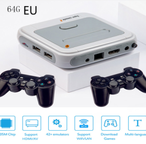 Portable HD Wireless Game Emulator Arcade Host (Option: 64G-EU)