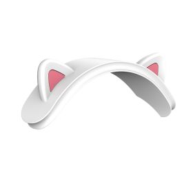 Wireless Bluetooth Headset Silicone Cat Ear Protective Sleeve (Option: White-Apple AppleAirPodsMax)