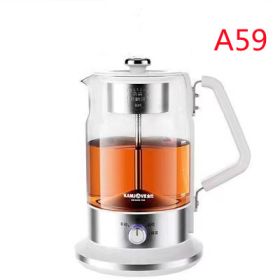 Glass Tea Maker Electric Steam Spray Tea Brewing Pot (Option: A59 White)