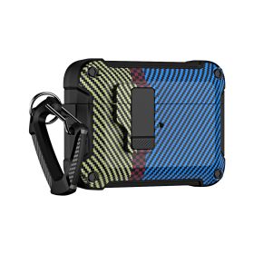 Headset Protective Cover Camouflage Multifunction (Option: Blue Carbon Fiber Pattern-Airpods1or2)