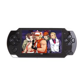 Handheld game console 32 bit 8GB 4.3 inch HD mp5 game console (Color: Black)