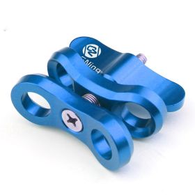 Diving Photography Butterfly Clip, Sports Camera Metal Fill Light Ball Head Clip (Color: Blue)