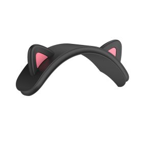 Wireless Bluetooth Headset Silicone Cat Ear Protective Sleeve (Option: Black-Apple AppleAirPodsMax)