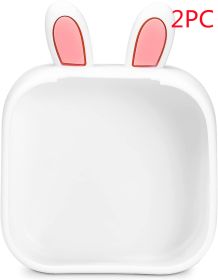 Mini Photo Portable Printer Silicone Case (Option: Rabbit ears white 2PC)