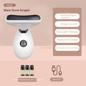 Household Electric Stone Scraping Massage Instrument Face (Option: Black Stone Style)