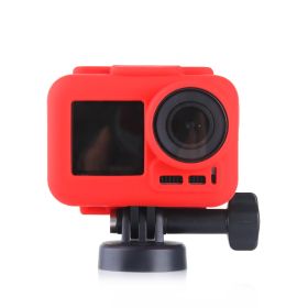 Suitable For Motion Camera Border Silicone Case (Color: Red)