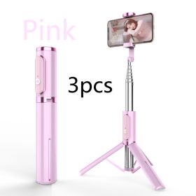 Phone selfie stick (Option: Pink 2pcs)