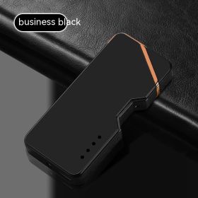 Metal Photoelectric Induction Double Cigarette Lighter (Option: Business Black)