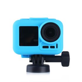 Suitable For Motion Camera Border Silicone Case (Color: Blue)