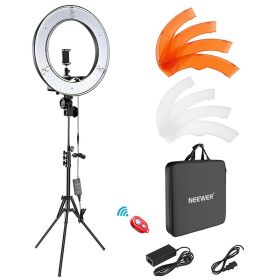 18 Ring Light LED Fill Light Mobile Phone Video Shooting Photo Photography Light (Option: Photographic lamp set-Mobile phone clip)