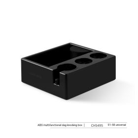 Multifunctional Grounds Box Italian Coffee Handle Bracket Powder Tamper Pressure Filling Storage Seat (Option: Residue Box 51 To 58mm)