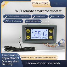 WIFI Remote Temperature Controller Digital Display Intelligent Automatic Temperature Controller With Probe SA10 (Option: XY SA10 W)