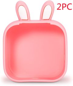 Mini Photo Portable Printer Silicone Case (Option: Rabbit ears pink 2PC)