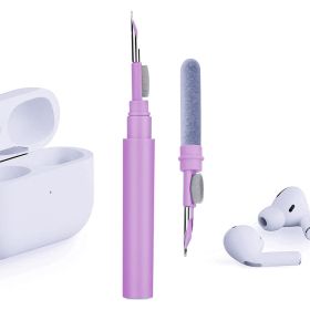 Bluetooth Earbuds Cleaning Pen (Color: Purple)