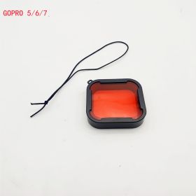 Diving Special Filter Lens Protection Ring Waterproof Case (Color: Red)