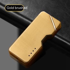 Metal Photoelectric Induction Double Cigarette Lighter (Option: Gold Drawing)