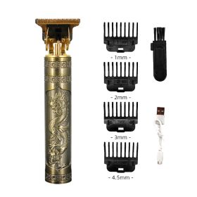 Trim Electric Metal Hair Cutting Knife Clippers Buddha Head Dragon And Phoenix (Option: ABS Dragon And Phoenix)