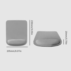 1pc Wrist Rest Pad, Wrist Guard Mouse Pad Wrist Pad For Computer PC Laptop, Office Desk Mat, Hand Rest Solid Color Wrist Rest For Gaming Typing (Color: Grey)