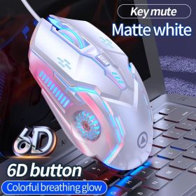 3200DPI G5 Mechanical E-Sports Wired Mouse For Computer Mouse Gamer Rechargeable Backlight Silent Office USB Mouse For Laptop (Color: 1)