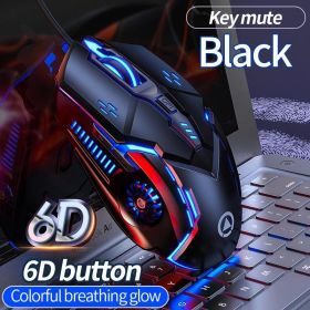 3200DPI G5 Mechanical E-Sports Wired Mouse For Computer Mouse Gamer Rechargeable Backlight Silent Office USB Mouse For Laptop (Color: 2)