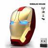 Wireless Mice Iron Man Mouse Mouses Computer Button Silent Click 800/1200/1600/2400DPI Adjustable USB Optical Mice For Computer