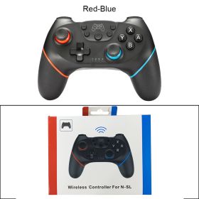 Compatible Nintendo Switch Controller Wireless Bluetooth Gamepads For Nintendo Switch Pro OLED Console Control Joystick (Color: Red-Blue With BOX)