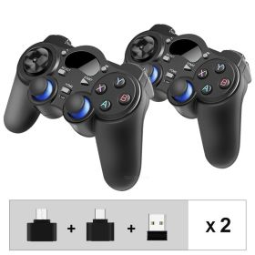 2.4 G Controller Gamepad Android Wireless Joystick Joypad with OTG Converter For PS3/Smart Phone For Tablet PC Smart TV Box (Color: 2-without-holder)