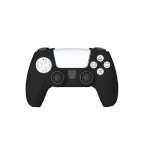 PS5 Controller Silicone Case Grips Cover Silicone Hard For S Playstation 5 (Color: Black)