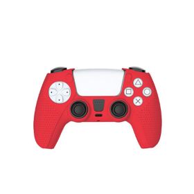 PS5 Controller Silicone Case Grips Cover Silicone Hard For S Playstation 5 (Color: Red)