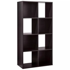 11" 8 Cube Organizer Shelf (Color: Espresso)