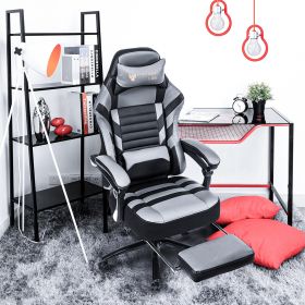 Vanbow.Seat Height Adjustable Swivel Racing Office Computer Ergonomic Video Game Chair (Color: as pic)