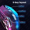 Rechargeable Wireless Mouse Gaming Computer Silent Bluetooth Mouse USB Mechanical E-Sports Backlight PC Gamer Mouse For Computer