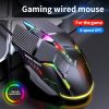 3200DPI Ergonomic Wired Gaming Mouse USB Computer Mouse Gaming RGB Mause Gamer Mouse 6 Button LED Silent Mice for PC Laptop