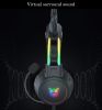 RGB Cat Ear Headphone, Upgraded Wireless & Wired Gaming Headset with Attachable HD Microphone