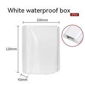 Power Socket Plastic Waterproof Box Toilet Waterproof Cover (Option: White Socket Waterproof Box)