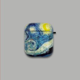 Van Gogh Starry Sky Art Oil Painting Protector (Option: Van Gogh starry sky-airpods1 2)